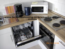 Küche in der Nordsee-Ferienwohnung in Bremerhaven - www.ferienwohnung-in-bremerhaven.de